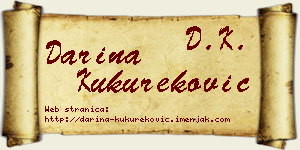 Darina Kukureković vizit kartica